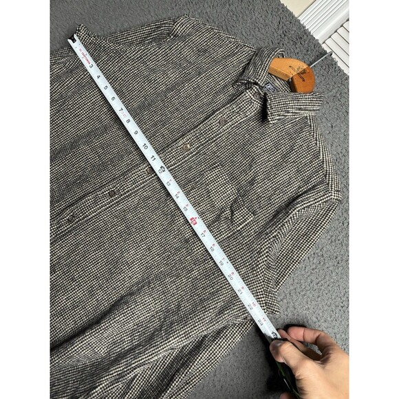 Polo Ralph Lauren Lowell Sport Flannel Shirt Houndstooth XL Wool Button Up - Picture 15 of 15